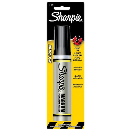 Magnum 44 Sharpie Magnum Black Chisel Tip Permanent Marker 1 pk 44101